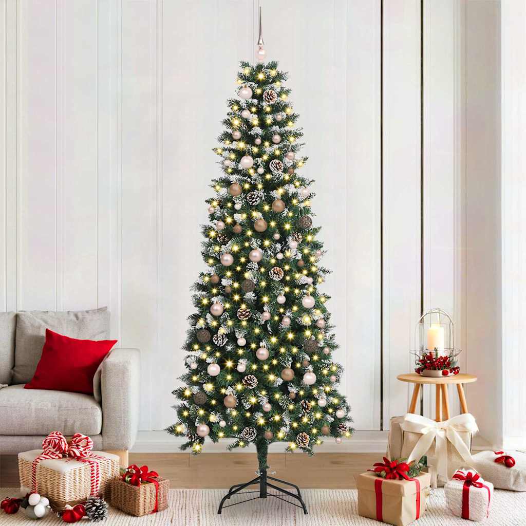 vidaXL Artificial Christmas Tree Green 210 cm