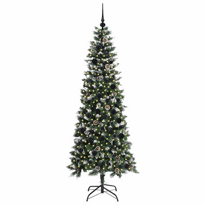 vidaXL Artificial Christmas Tree with 300 LEDs with Stand Green 210 cm