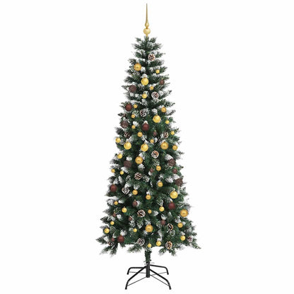 vidaXL Artificial Christmas Tree with 300 LEDs with Stand Green 240 cm