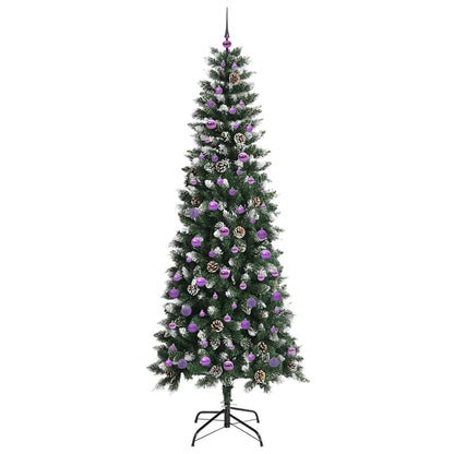 vidaXL Artificial Christmas Tree with 300 LEDs with Stand Green 240 cm