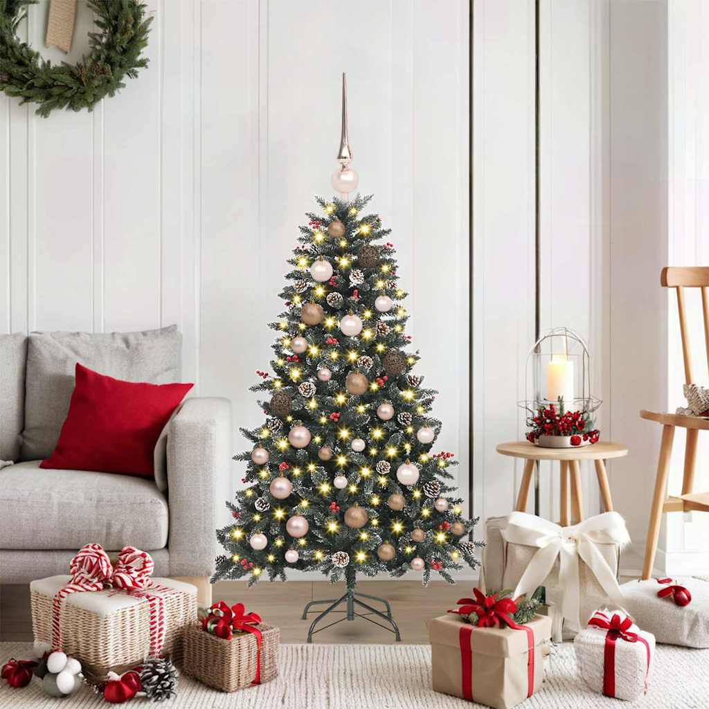 vidaXL Artificial Christmas Tree with 150 LEDs with Stand Green 120 cm
