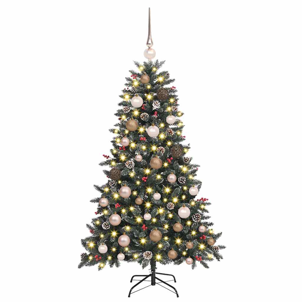 vidaXL Artificial Christmas Tree with 150 LEDs with Stand Green 120 cm