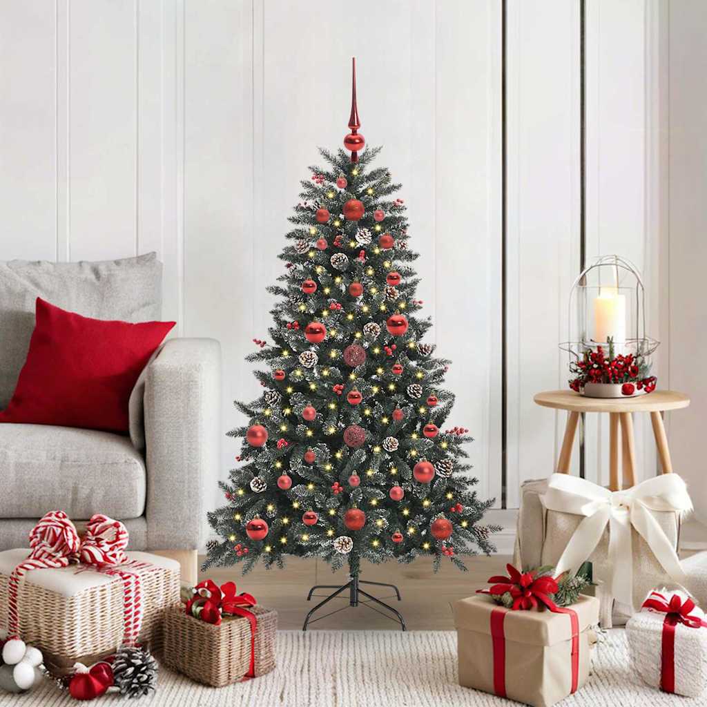 vidaXL Artificial Christmas Tree with 150 LEDs with Stand Green 120 cm