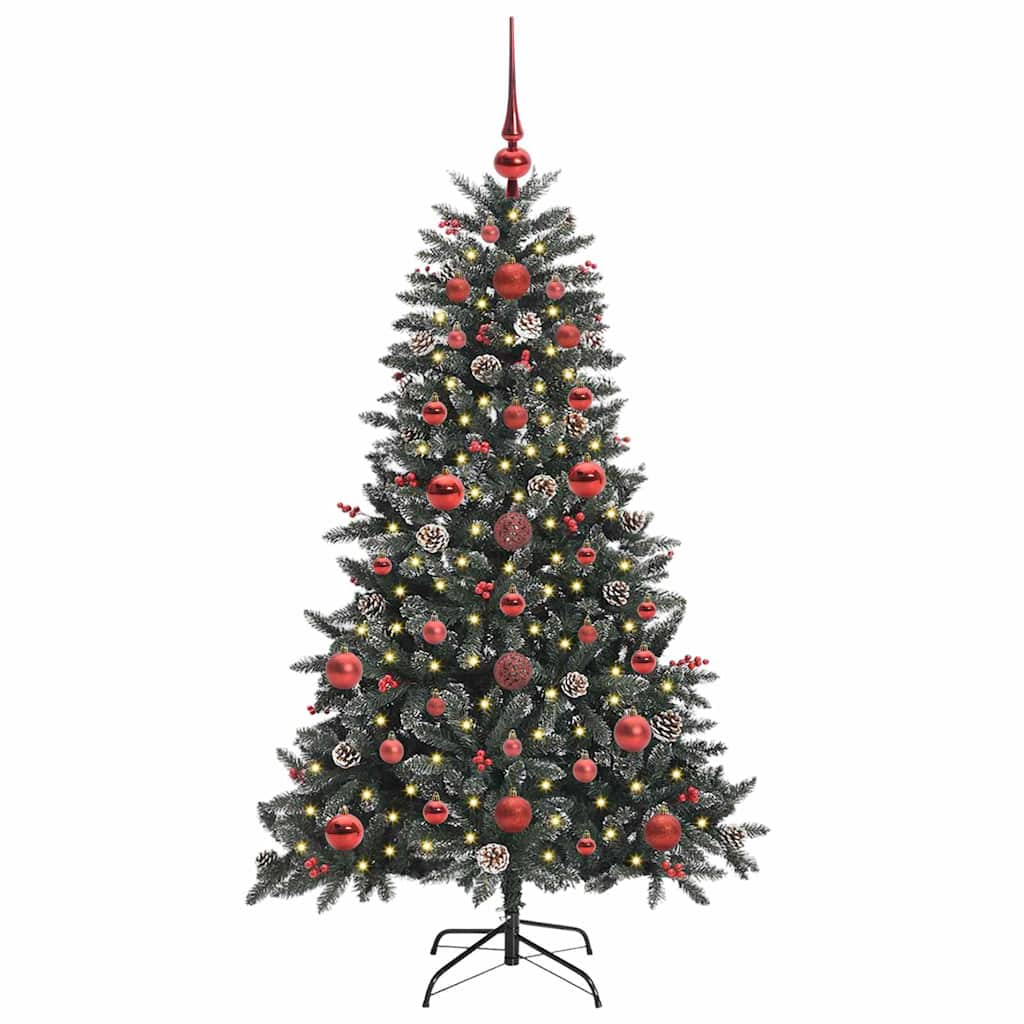 vidaXL Artificial Christmas Tree with 150 LEDs with Stand Green 120 cm