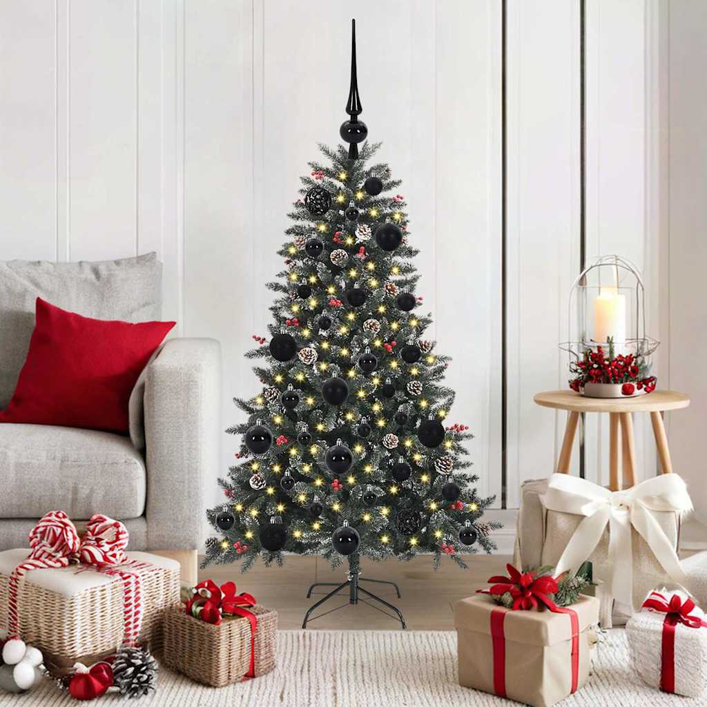 vidaXL Artificial Christmas Tree with 150 LEDs with Stand Green 120 cm