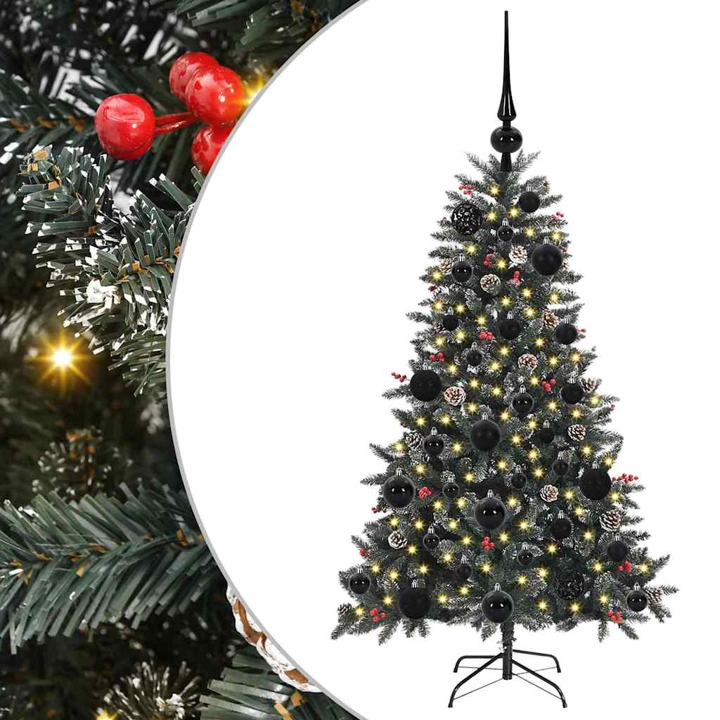 vidaXL Artificial Christmas Tree with 150 LEDs with Stand Green 120 cm