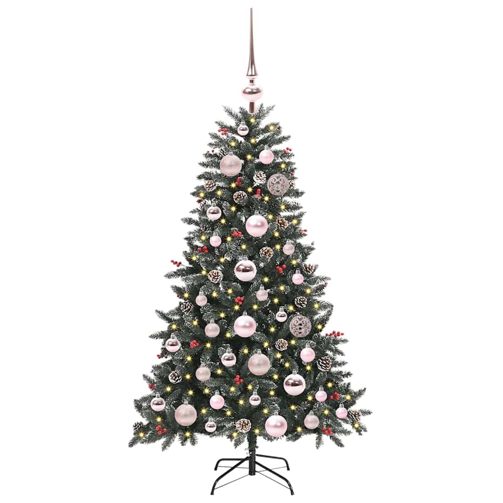 vidaXL Artificial Christmas Tree with 150 LEDs with Stand Green 120 cm