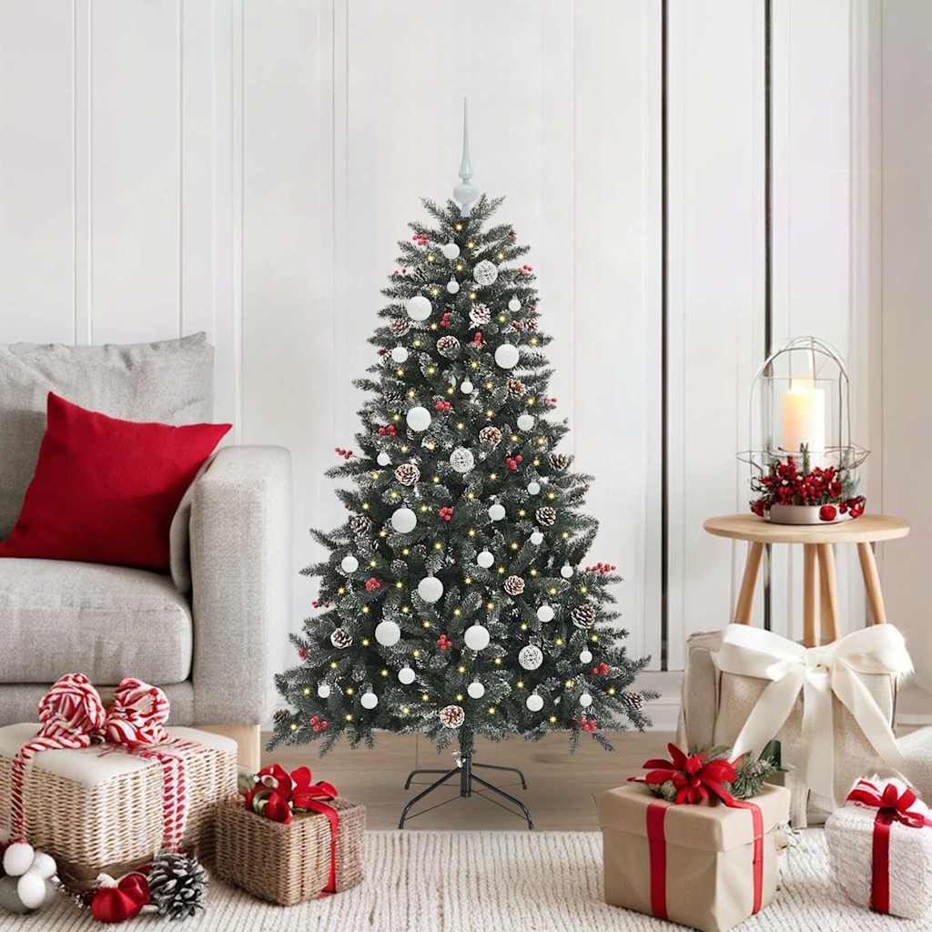 vidaXL Artificial Christmas Tree with 150 LEDs with Stand Green 120 cm