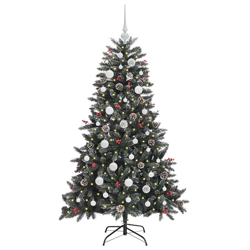 vidaXL Artificial Christmas Tree with 150 LEDs with Stand Green 120 cm