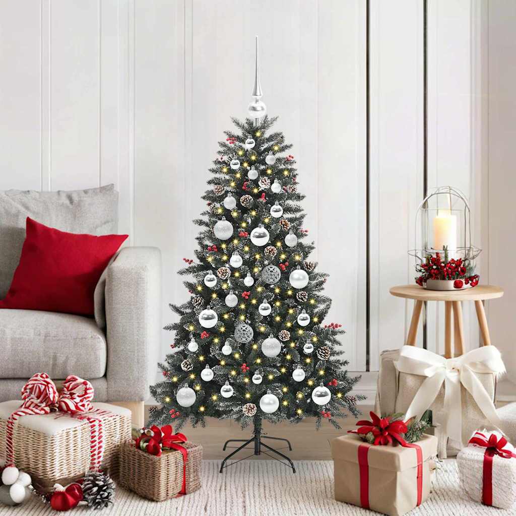 vidaXL Artificial Christmas Tree with 150 LEDs with Stand Green 120 cm