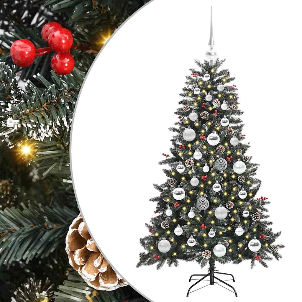 vidaXL Artificial Christmas Tree with 150 LEDs with Stand Green 120 cm