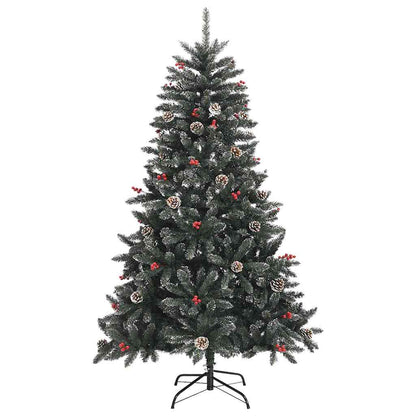vidaXL Artificial Christmas Tree with 150 LEDs with Stand Green 120 cm