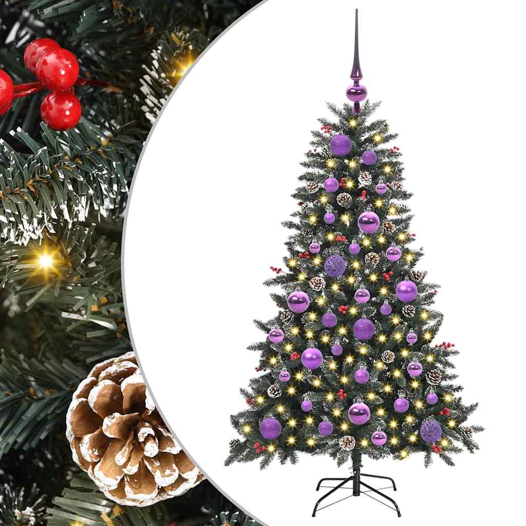 vidaXL Artificial Christmas Tree with 150 LEDs with Stand Green 120 cm