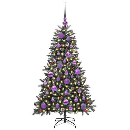 vidaXL Artificial Christmas Tree with 150 LEDs with Stand Green 120 cm