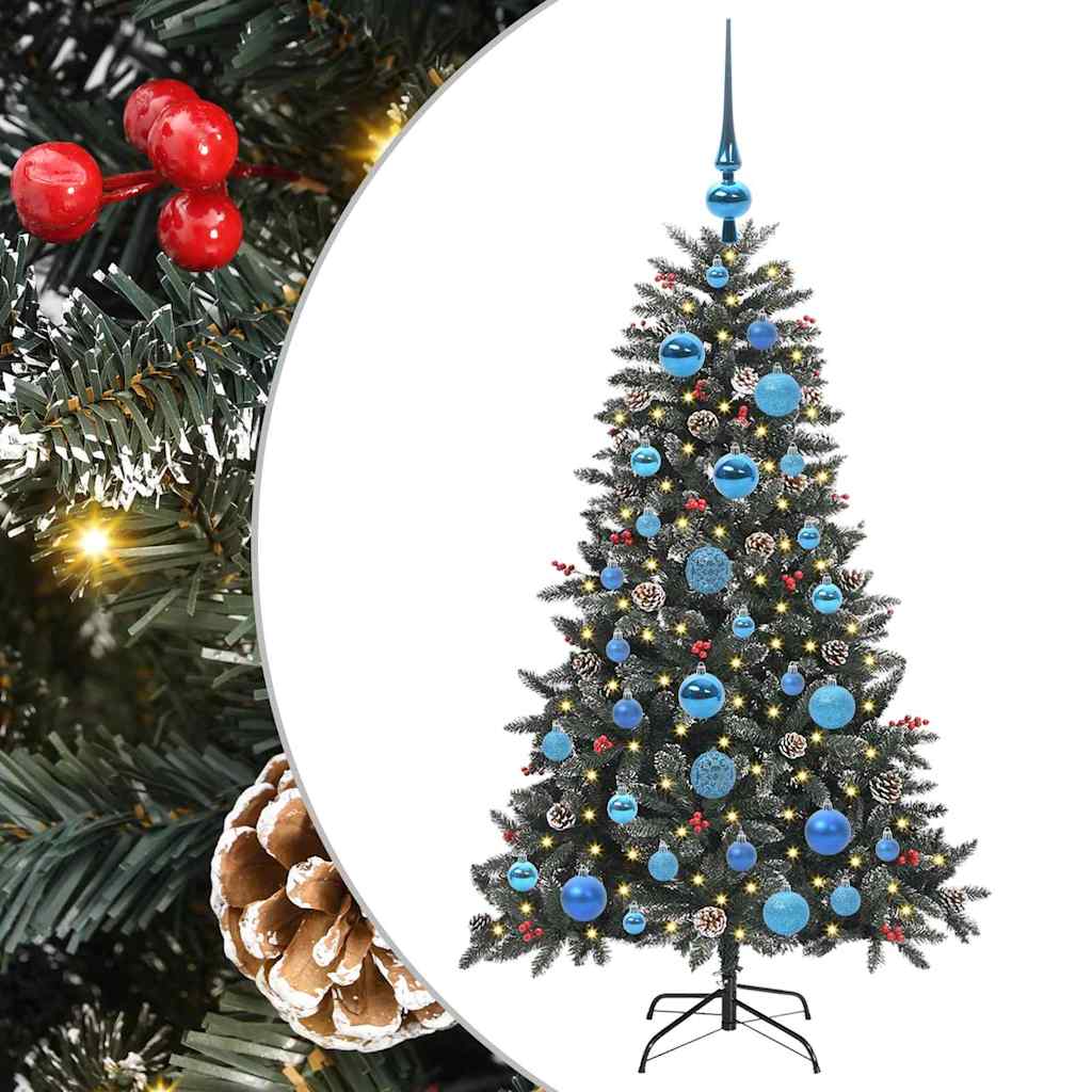 vidaXL Artificial Christmas Tree with 150 LEDs with Stand Green 120 cm
