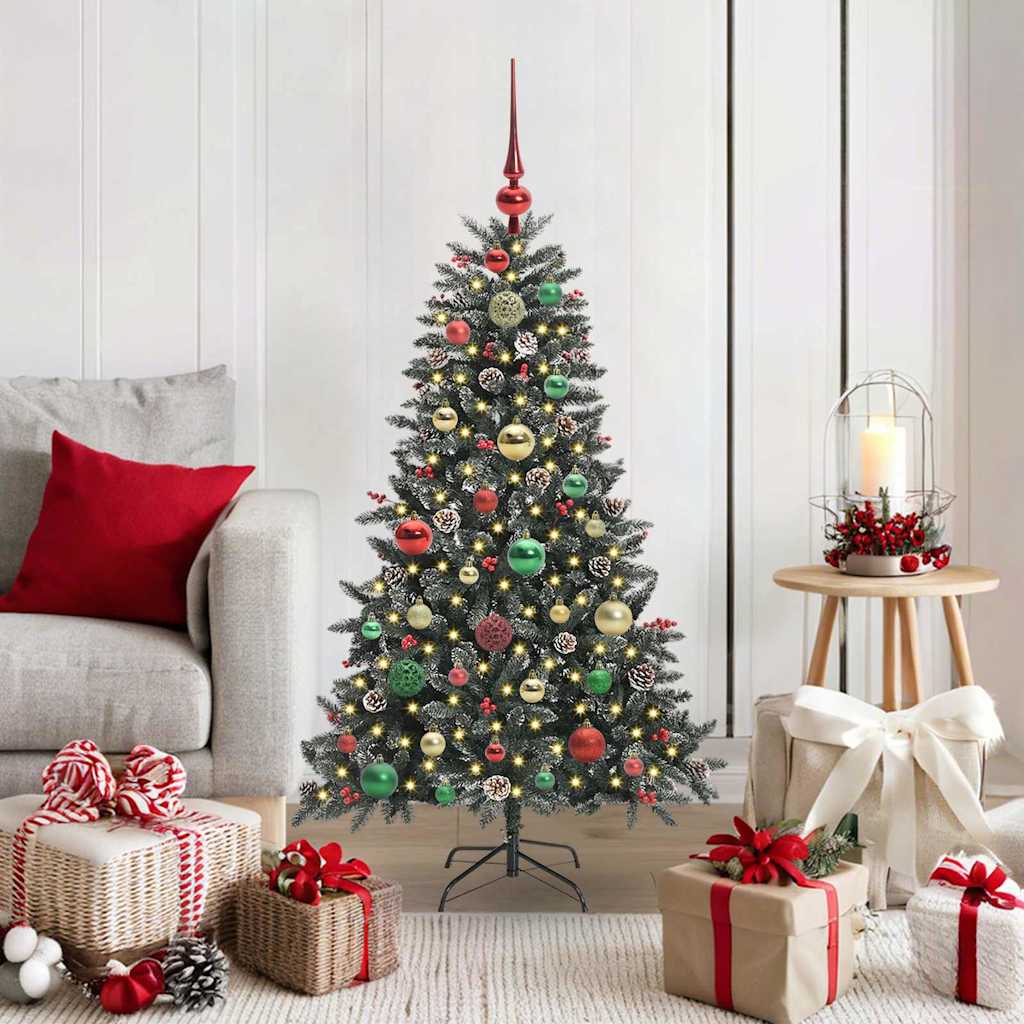 vidaXL Artificial Christmas Tree with 150 LEDs with Stand Green 120 cm