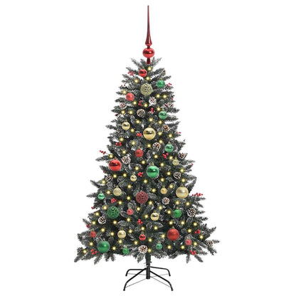 vidaXL Artificial Christmas Tree with 150 LEDs with Stand Green 120 cm