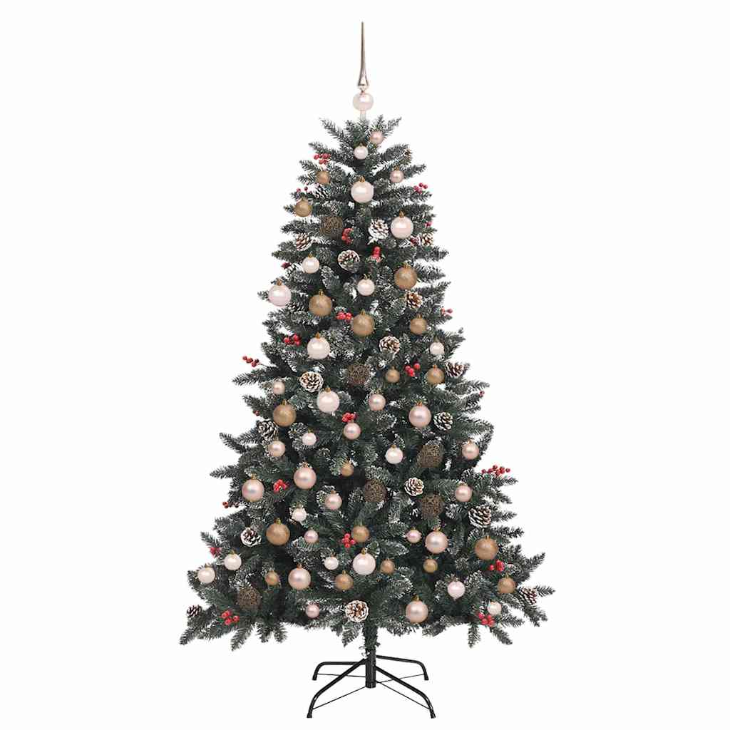vidaXL Artificial Christmas Tree with 300 LEDs with Stand Green 180 cm