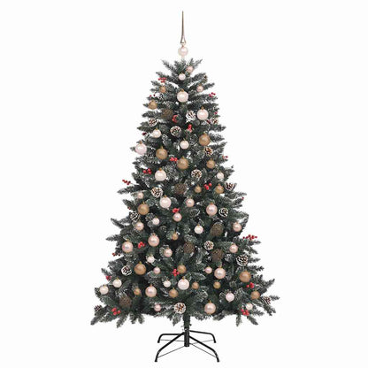 vidaXL Artificial Christmas Tree with 300 LEDs with Stand Green 180 cm