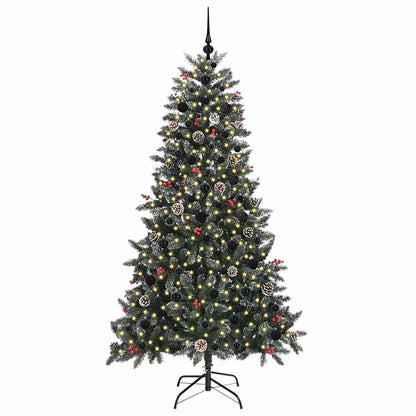 vidaXL Artificial Christmas Tree with 300 LEDs with Stand Green 180 cm
