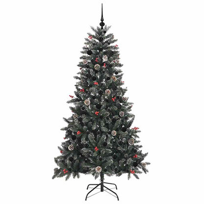 vidaXL Artificial Christmas Tree with 300 LEDs with Stand Green 180 cm
