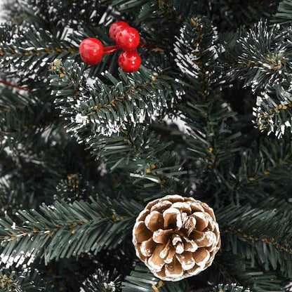 vidaXL Artificial Christmas Tree with 300 LEDs with Stand Green 180 cm