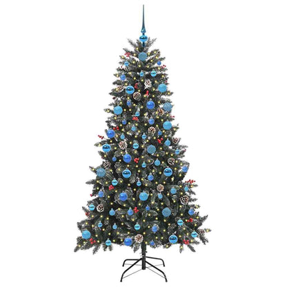 vidaXL Artificial Christmas Tree with 300 LEDs with Stand Green 180 cm