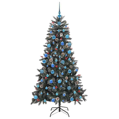 vidaXL Artificial Christmas Tree with 300 LEDs with Stand Green 180 cm