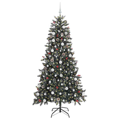 vidaXL Artificial Christmas Tree with 300 LEDs with Stand Green 210 cm