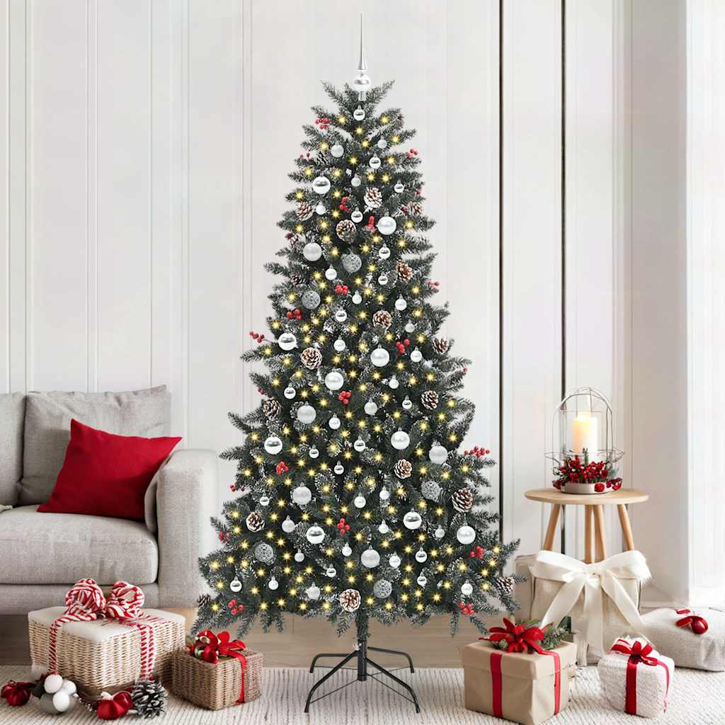 vidaXL Artificial Christmas Tree Green 210 cm