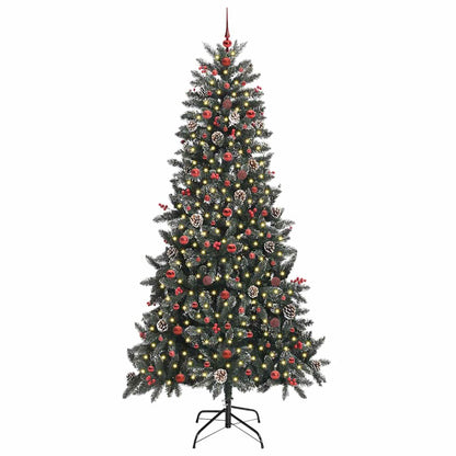 vidaXL Artificial Christmas Tree with 300 LEDs with Stand Green 240 cm