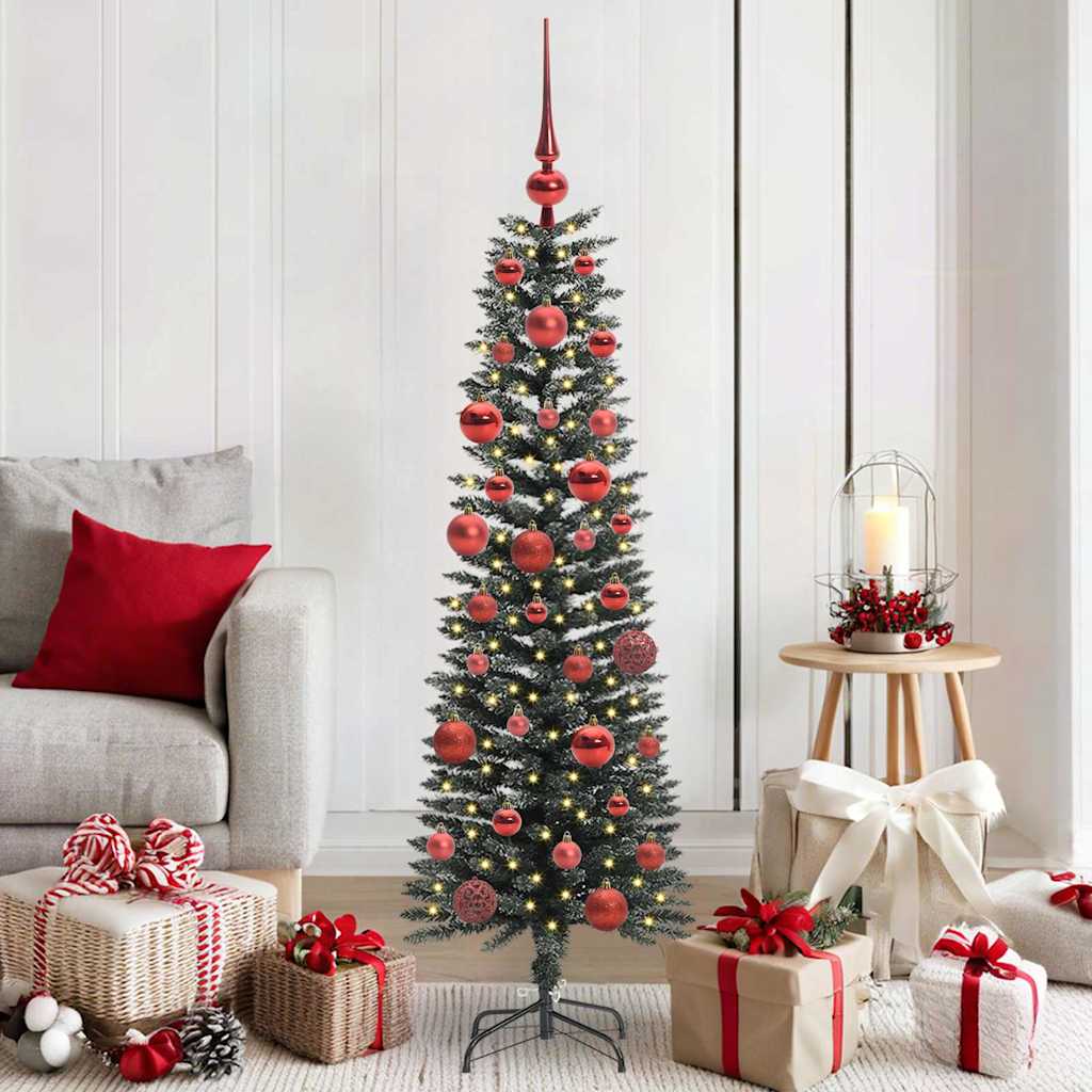 vidaXL Artificial Christmas Tree with 150 LEDs with Stand Green 150 cm
