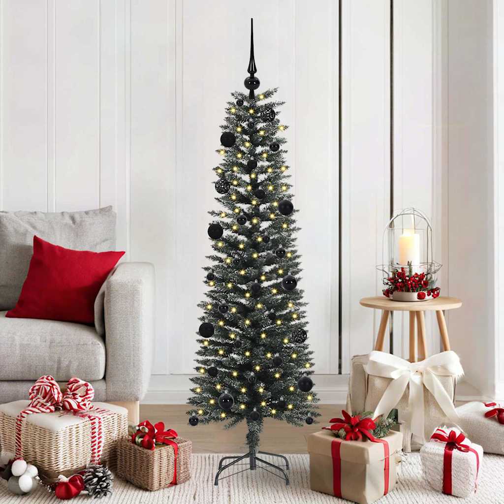 vidaXL Artificial Christmas Tree with 150 LEDs with Stand Green 150 cm