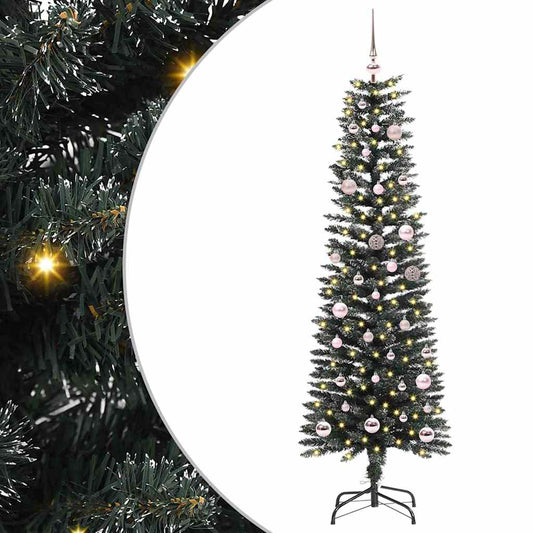 vidaXL Artificial Christmas Tree with 150 LEDs with Stand Green 150 cm