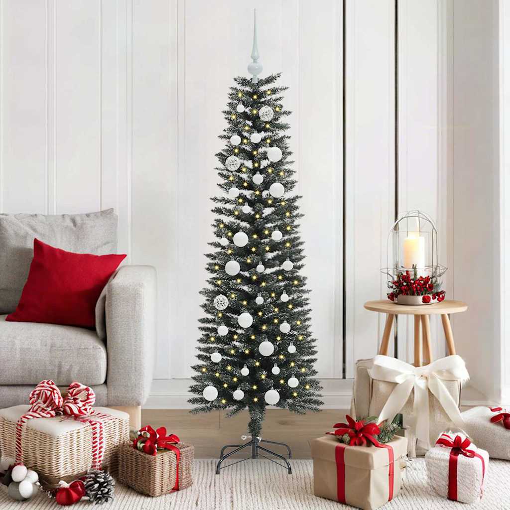 vidaXL Artificial Christmas Tree with 150 LEDs with Stand Green 150 cm