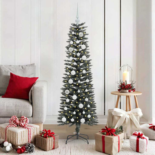 vidaXL Artificial Christmas Tree with 150 LEDs with Stand Green 150 cm