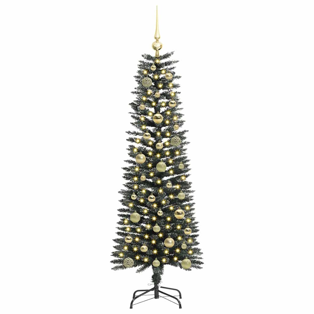 vidaXL Artificial Christmas Tree with 150 LEDs with Stand Green 150 cm