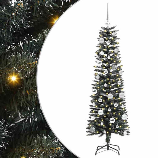 vidaXL Artificial Christmas Tree with 150 LEDs with Stand Green 150 cm