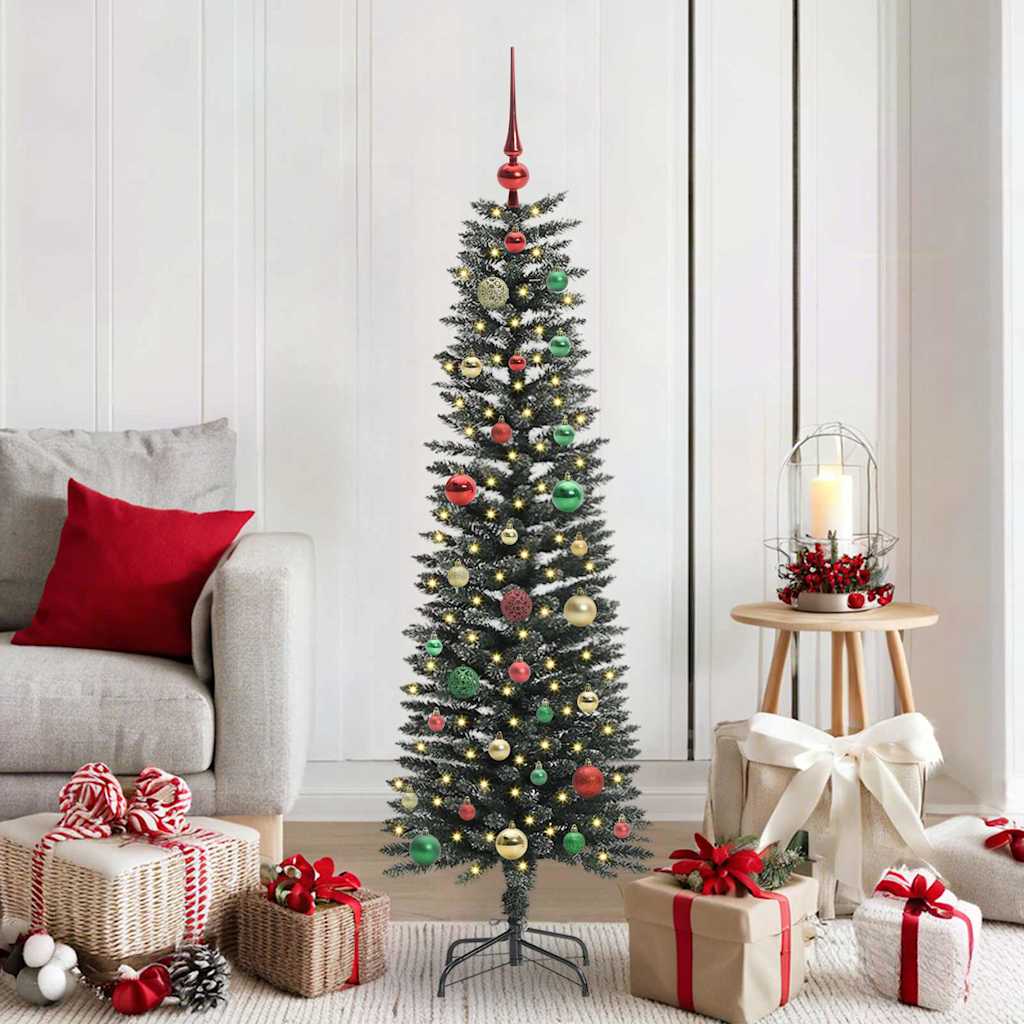 vidaXL Artificial Christmas Tree with 150 LEDs with Stand Green 150 cm