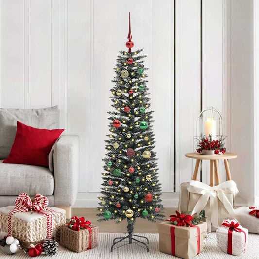 vidaXL Artificial Christmas Tree with 150 LEDs with Stand Green 150 cm