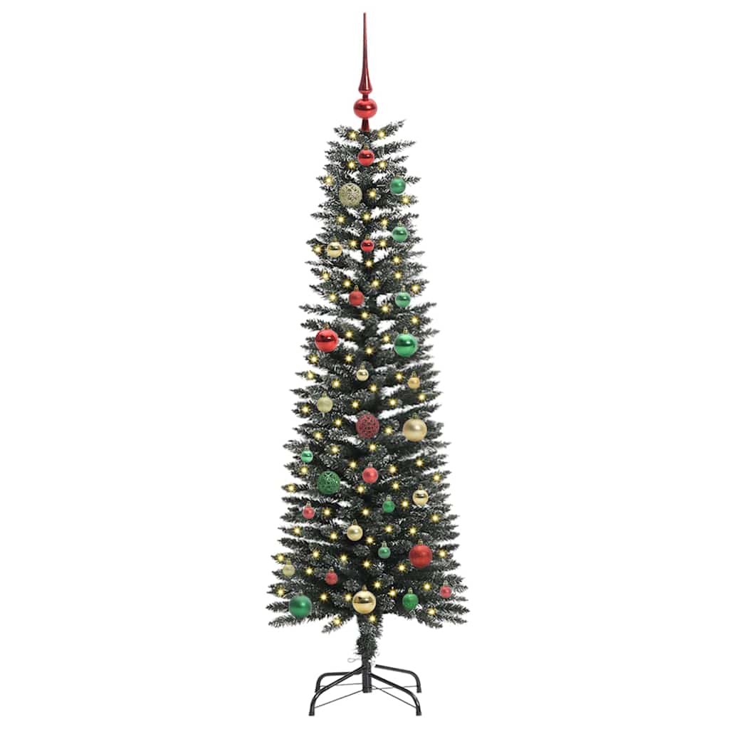 vidaXL Artificial Christmas Tree with 150 LEDs with Stand Green 150 cm