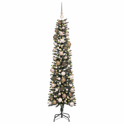 vidaXL Artificial Christmas Tree with 300 LEDs with Stand Green 180 cm