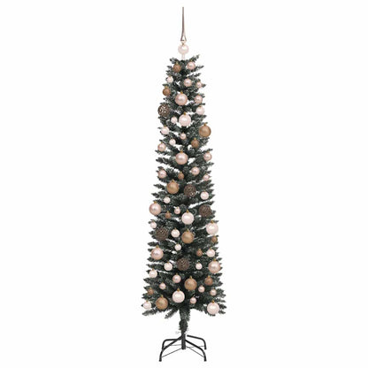 vidaXL Artificial Christmas Tree with 300 LEDs with Stand Green 180 cm