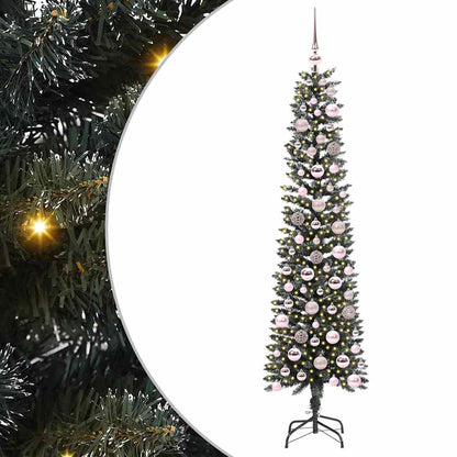 vidaXL Artificial Christmas Tree with 300 LEDs with Stand Green 180 cm