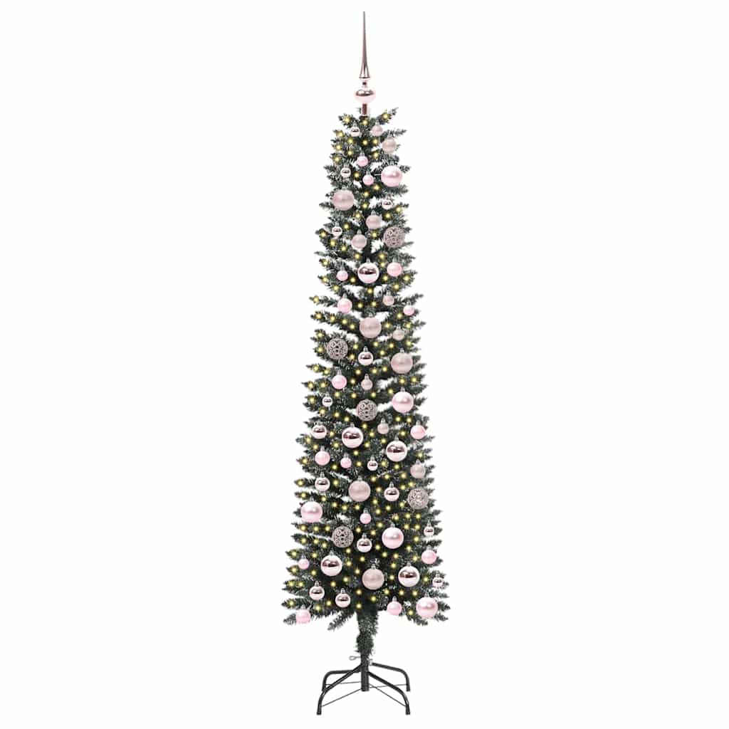 vidaXL Artificial Christmas Tree with 300 LEDs with Stand Green 180 cm