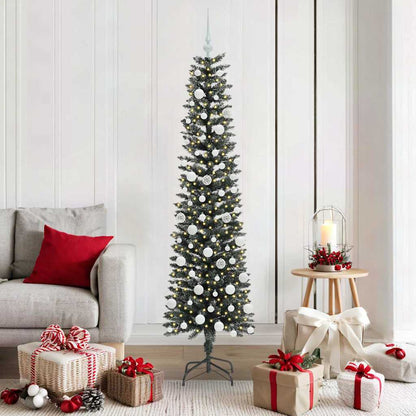 vidaXL Artificial Christmas Tree with 300 LEDs with Stand Green 180 cm