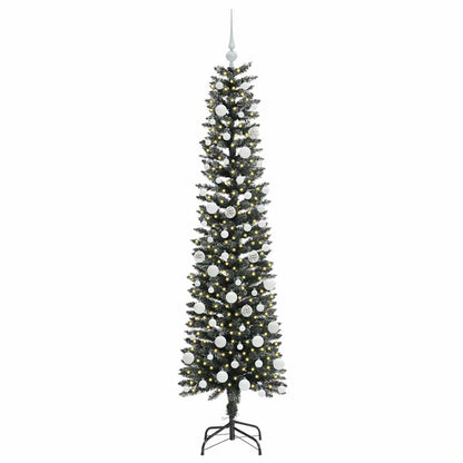 vidaXL Artificial Christmas Tree with 300 LEDs with Stand Green 180 cm