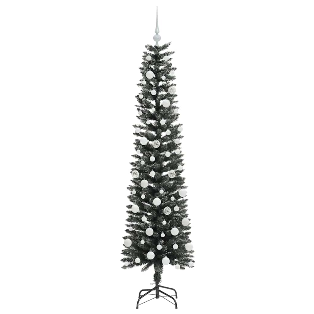 vidaXL Artificial Christmas Tree with 300 LEDs with Stand Green 180 cm