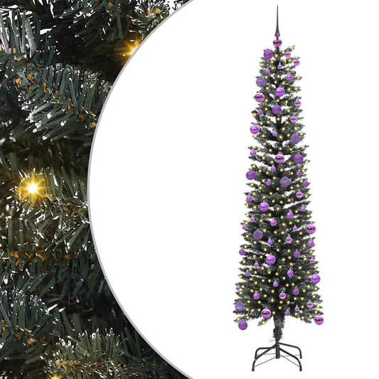 vidaXL Artificial Christmas Tree with 300 LEDs with Stand Green 180 cm