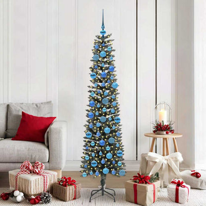 vidaXL Artificial Christmas Tree with 300 LEDs with Stand Green 180 cm
